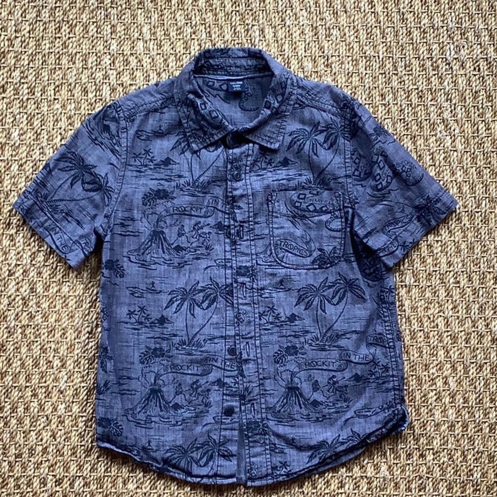 Navy short sleeve babyGAP button down